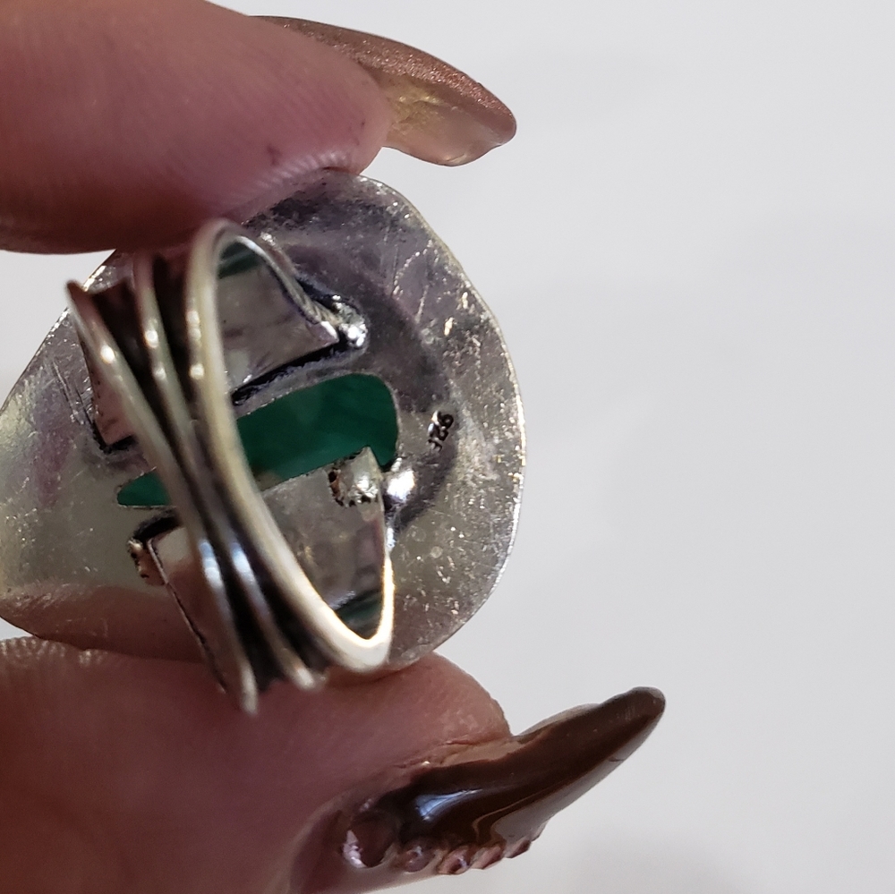 Amazonite Gemstone, 925 Silver Ring - image 6